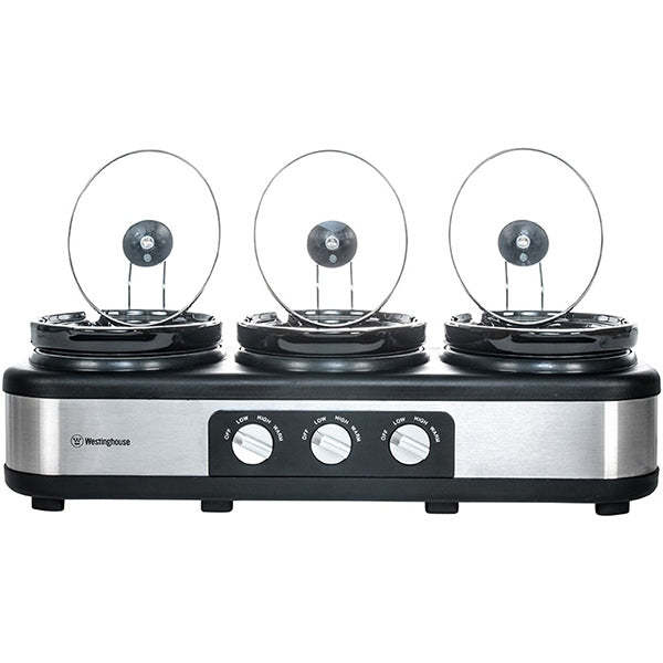Westinghouse WHSC03SS 3 Pot Slow Cooker