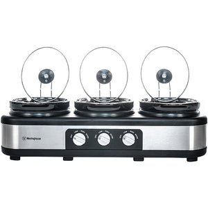 Westinghouse WHSC03SS 3 Pot Slow Cooker